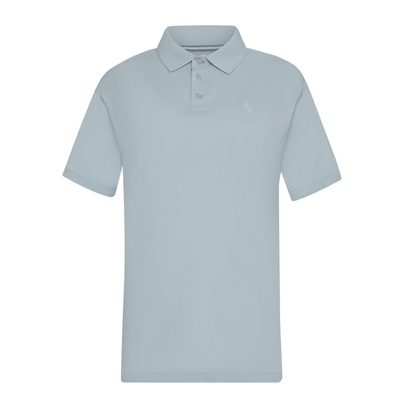 Regular Fit Polo in Cotton Piquet with 3D Embroidered Wing - Gisada.com