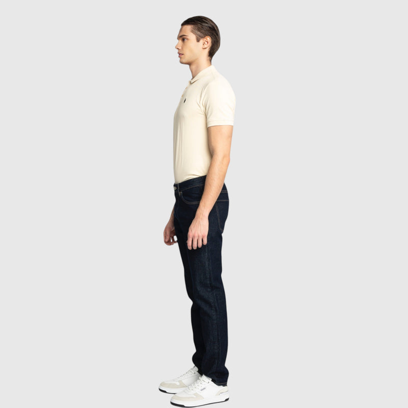 Regular Fit Polo in Cotton Piquet with 3D Embroidered Wing - Gisada.com
