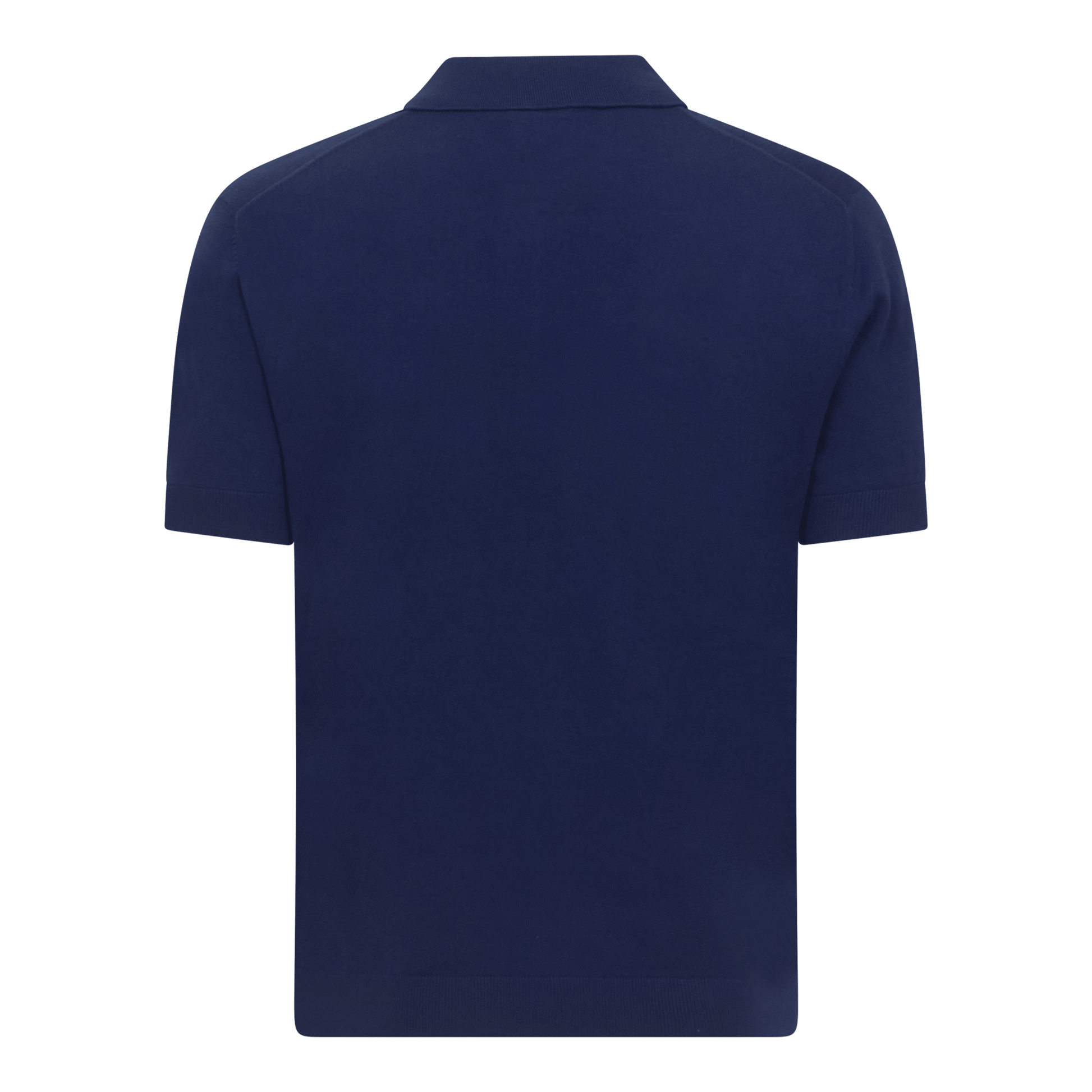 Regular Fit Premium Cotton Knit Polo with Patch Label - Gisada.com