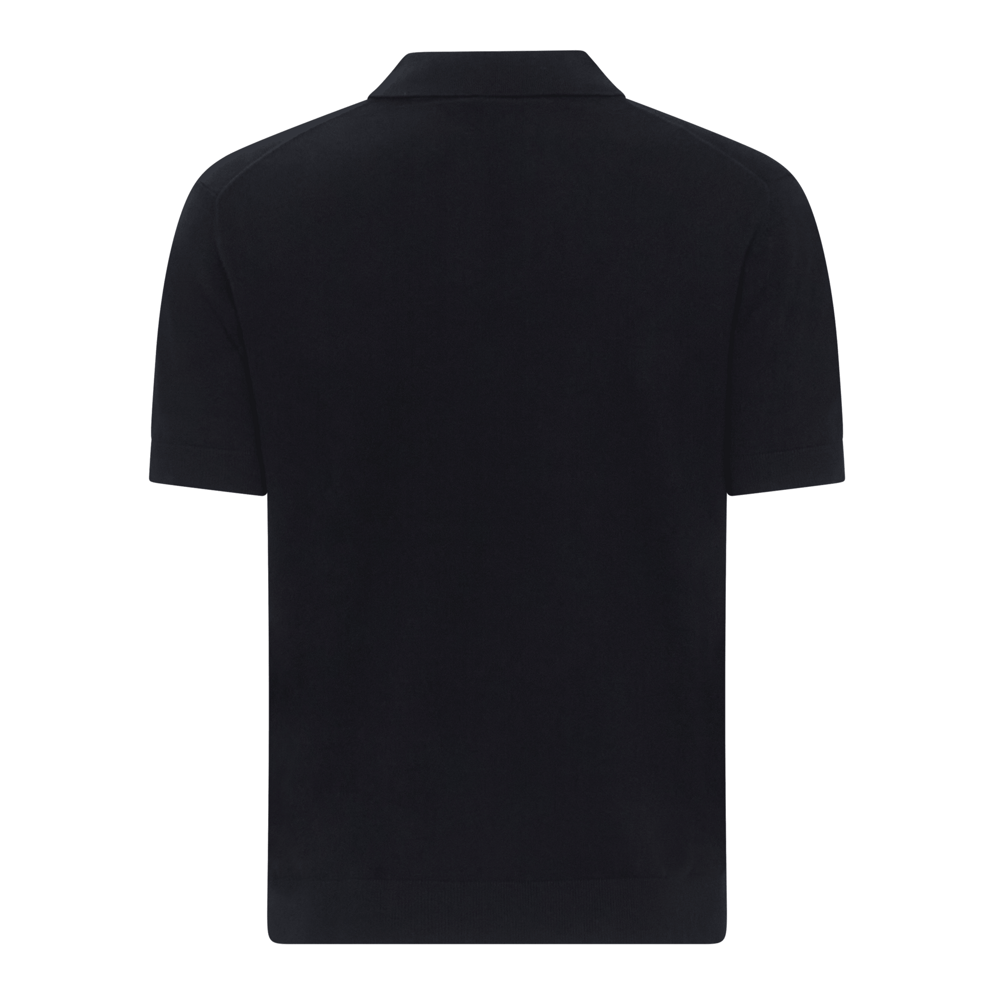 Regular Fit Premium Cotton Knit Polo with Patch Label - Gisada.com