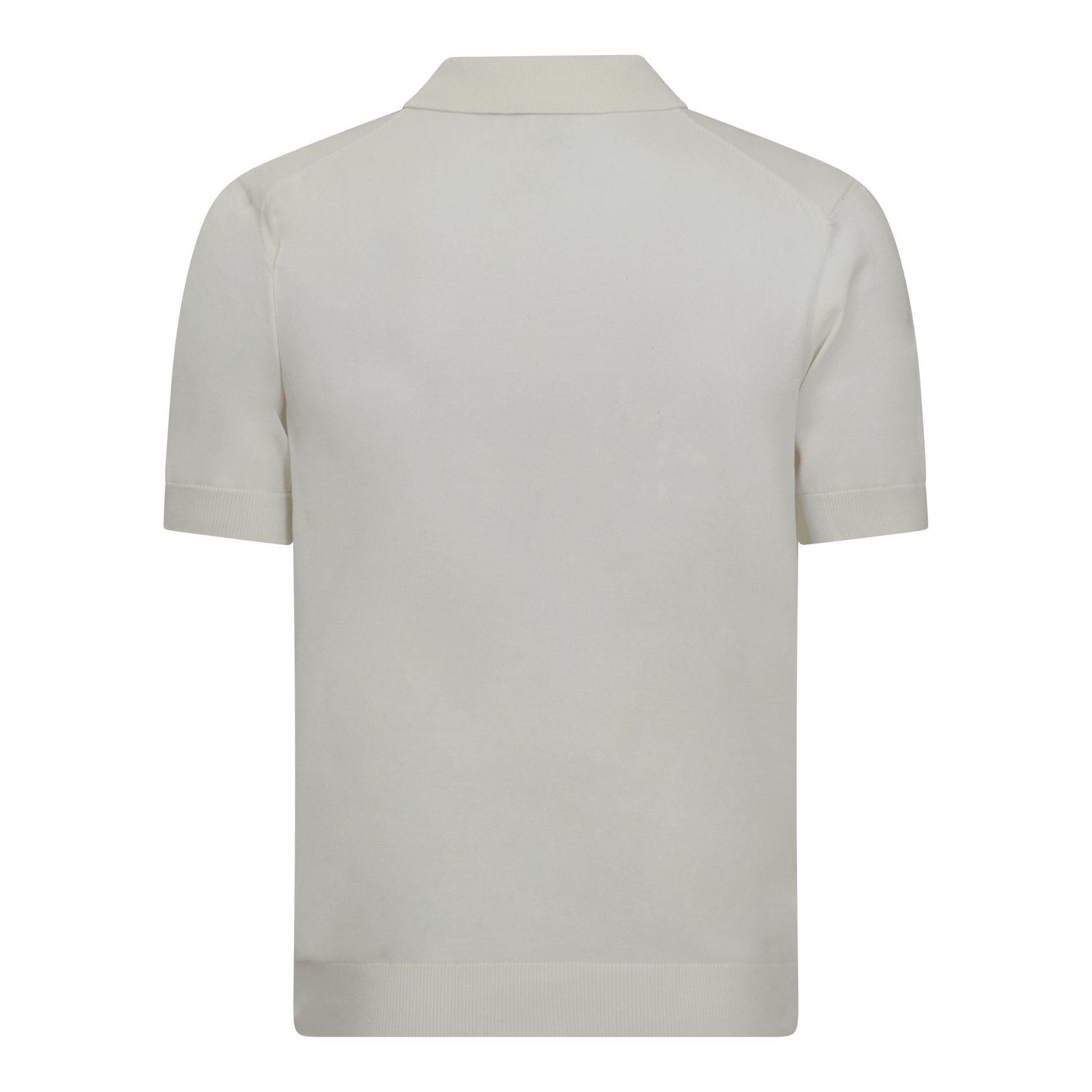 Regular Fit Premium Cotton Knit Polo with Patch Label - Gisada.com