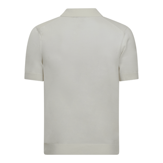 Regular Fit Premium Cotton Knit Polo with Patch Label - Gisada.com