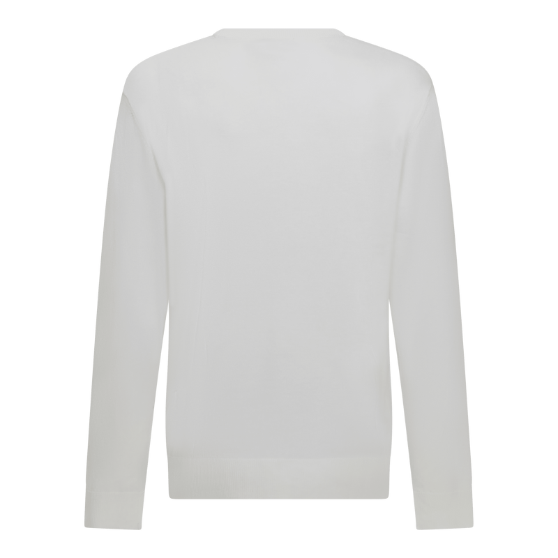 Rundhals-Pullover mit normaler Passform