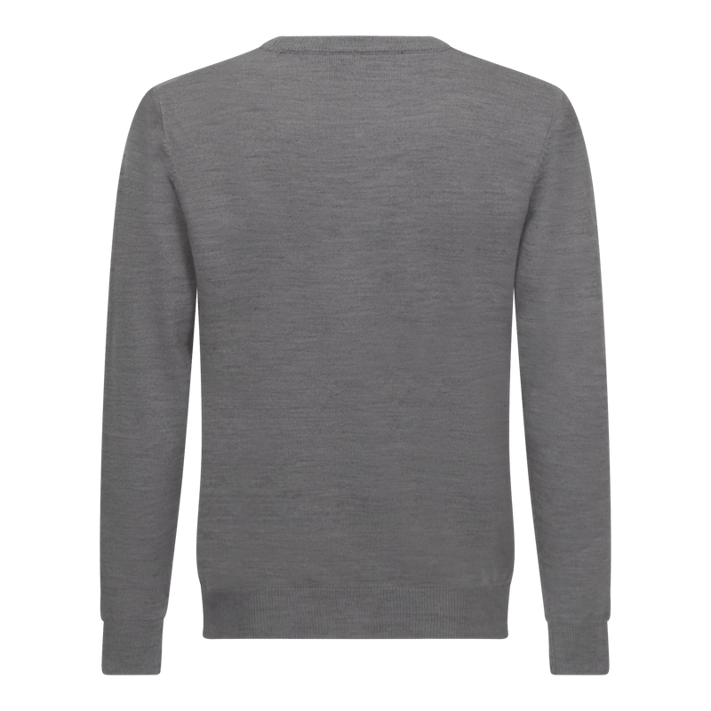 Rundhals-Pullover mit normaler Passform