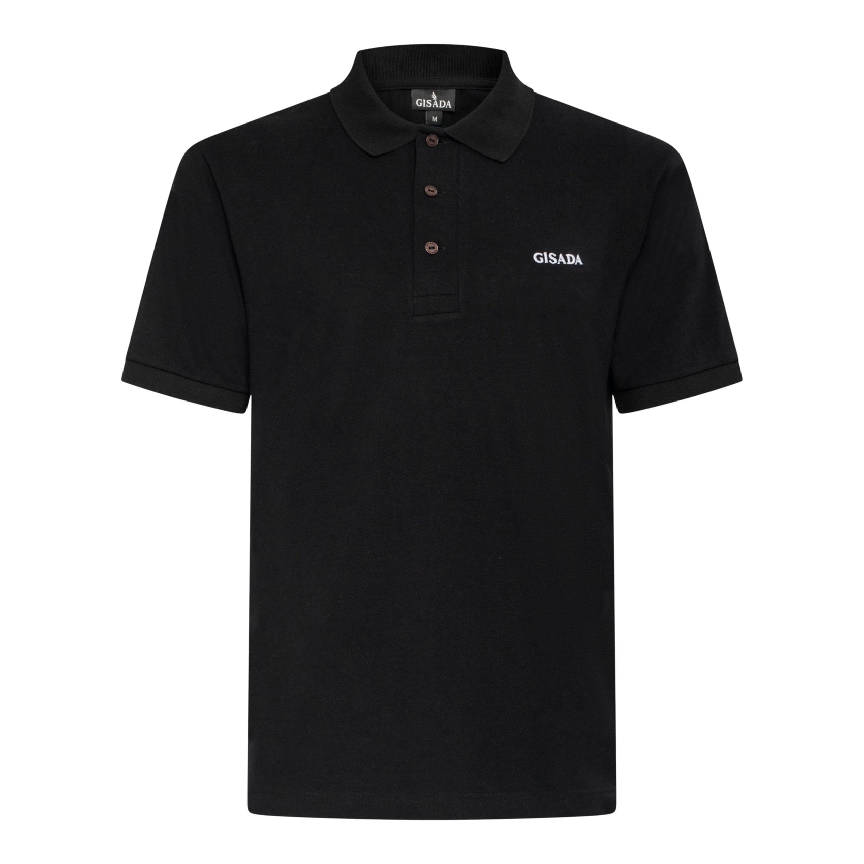 Regular Fit Short Sleeves Polo in Luxe Interlock Piquet with Embroidery Gisada Logo - Gisada.com
