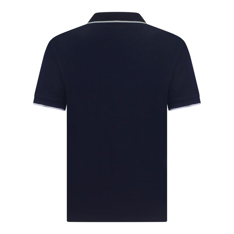 Regular Fit Short Sleeves Polo in Premium Cotton with Contrast