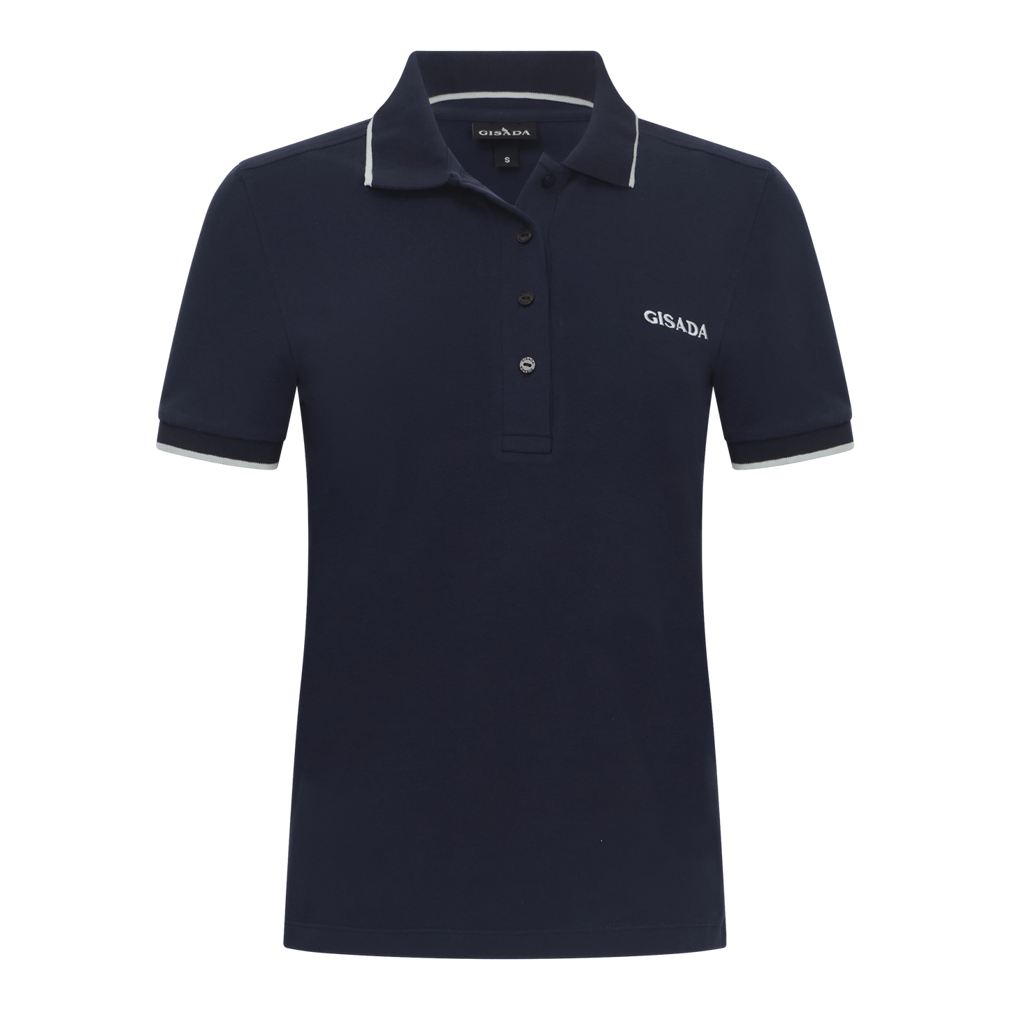 Regular Fit Short Sleeves Polo in Premium Cotton with Contrast - Gisada.com