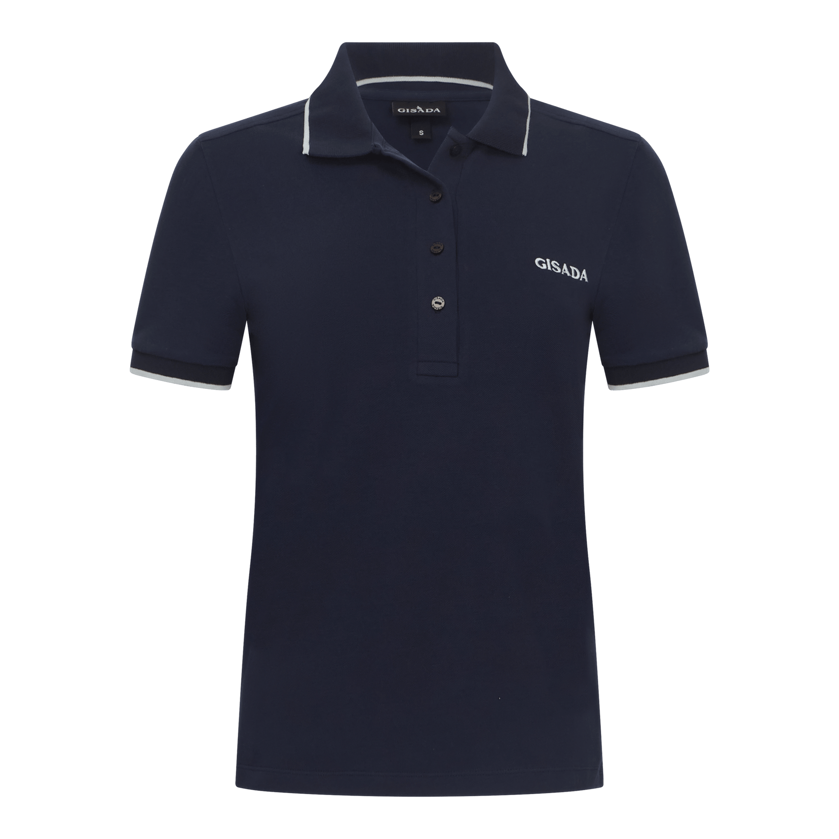 Regular Fit Short Sleeves Polo in Premium Cotton with Contrast - Gisada.com