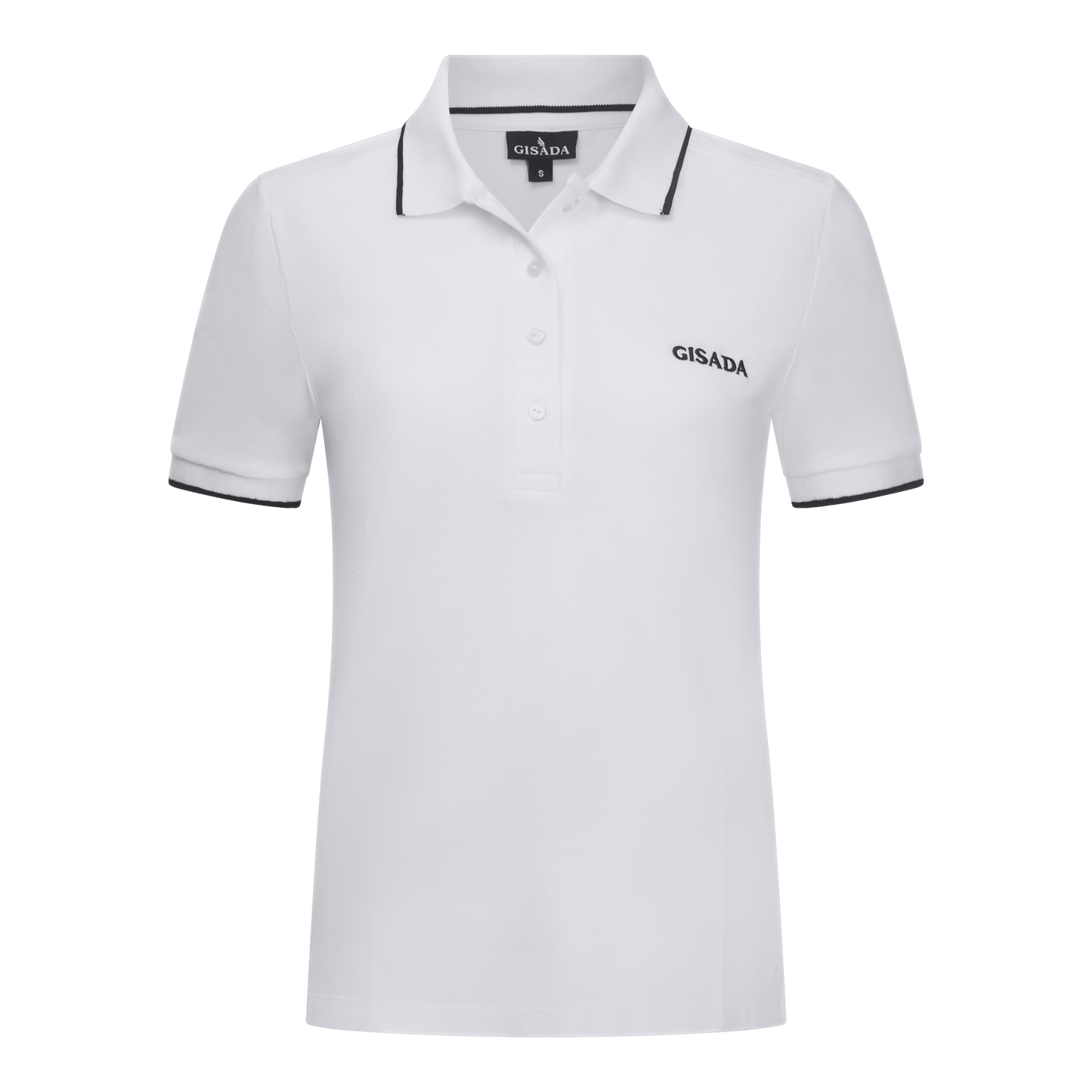 Regular Fit Short Sleeves Polo in Premium Cotton with Contrast - Gisada.com