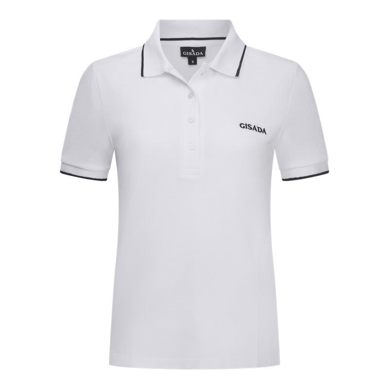 Regular Fit Short Sleeves Polo in Premium Cotton with Contrast - Gisada.com