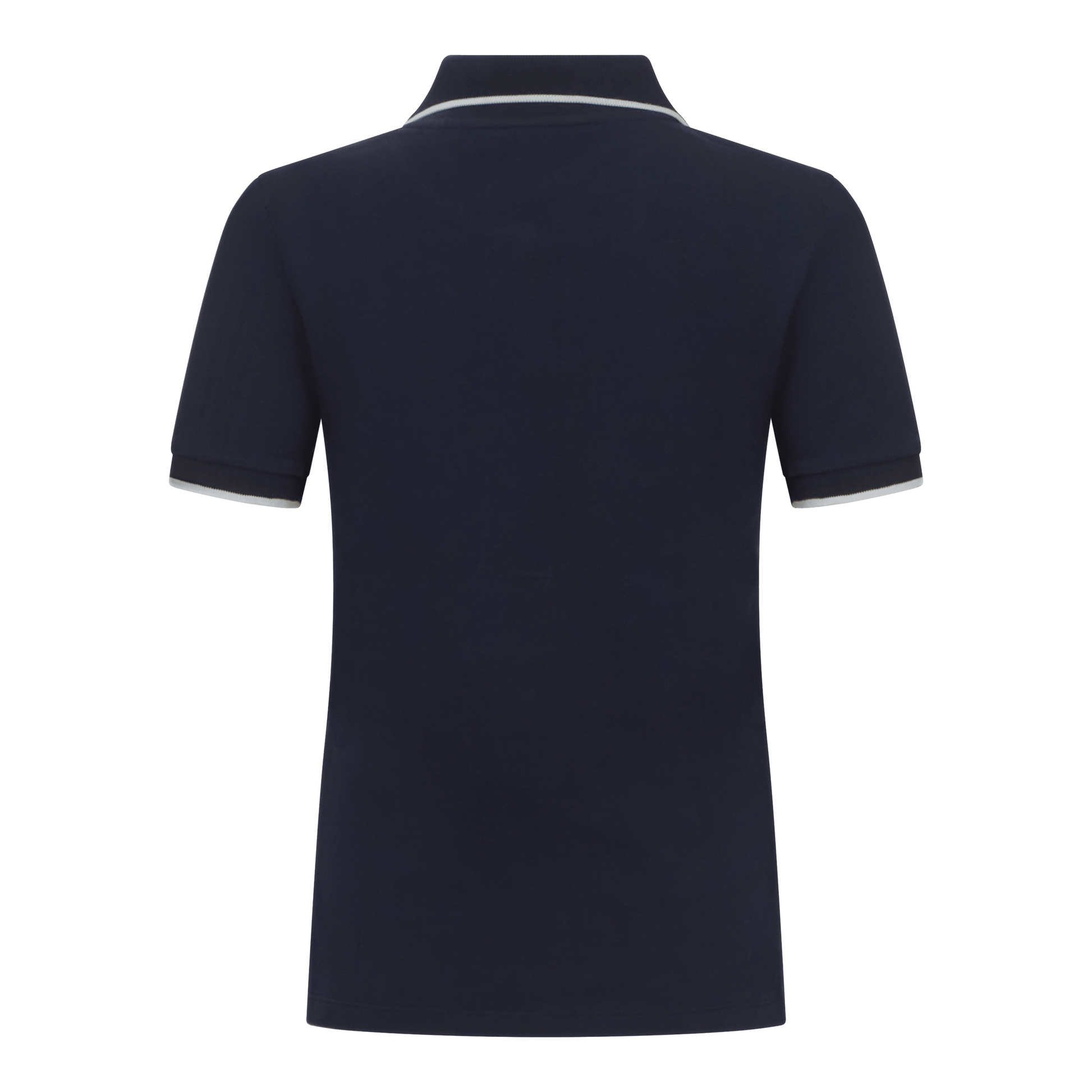 Regular Fit Short Sleeves Polo in Premium Cotton with Contrast - Gisada.com