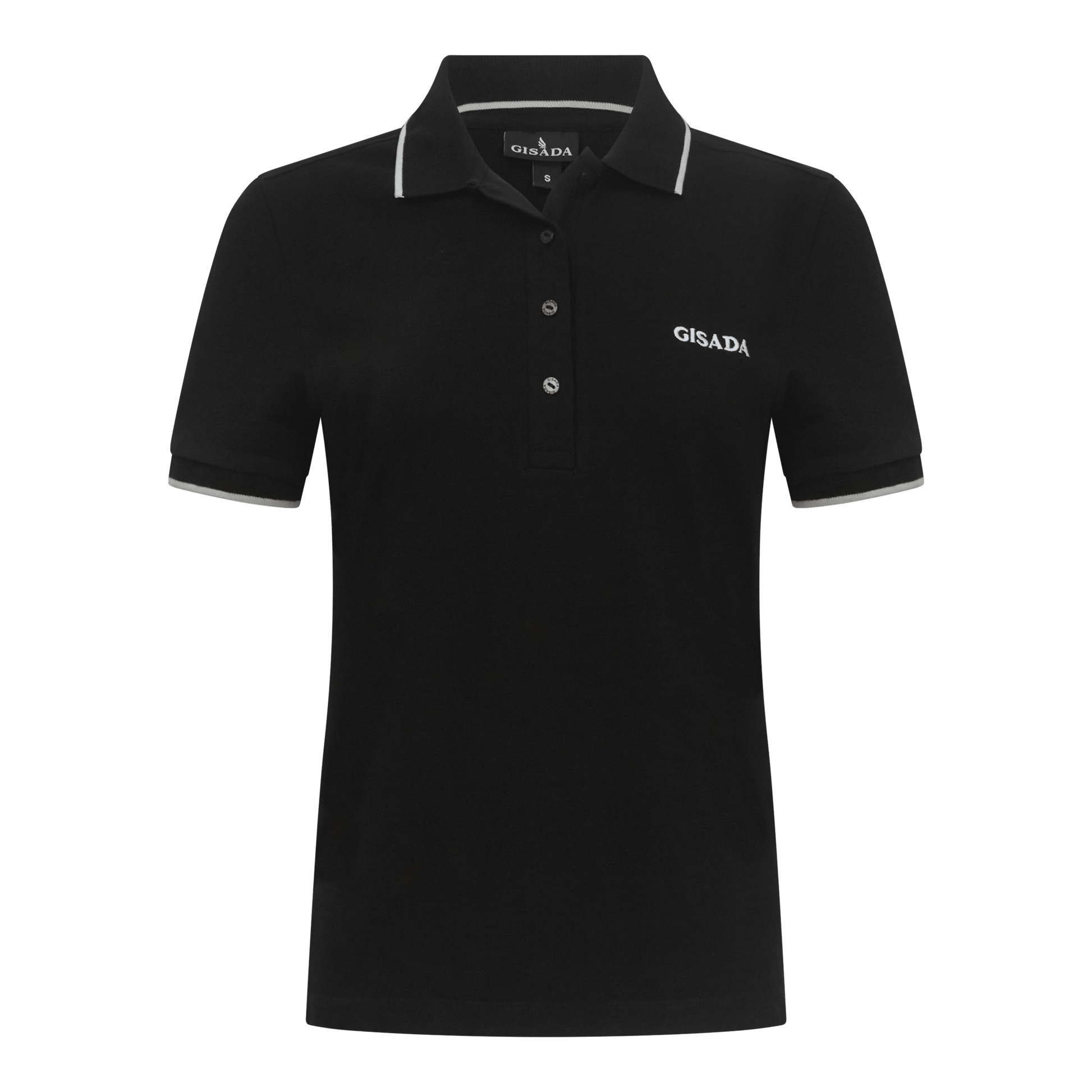 Regular Fit Short Sleeves Polo in Premium Cotton with Contrast - Gisada.com