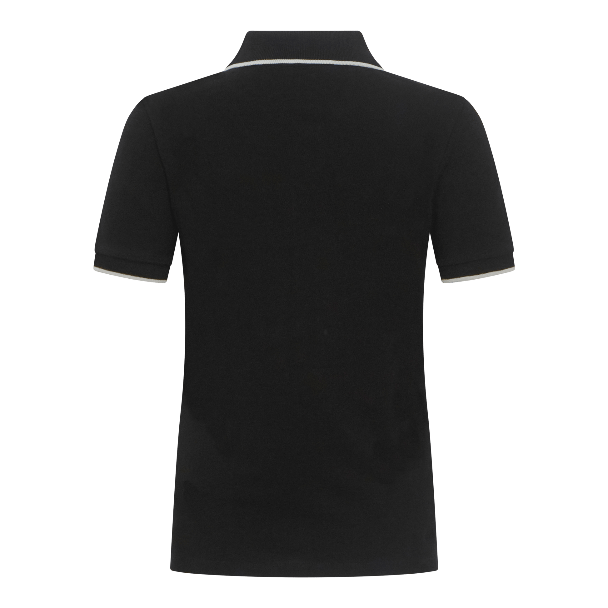 Regular Fit Short Sleeves Polo in Premium Cotton with Contrast - Gisada.com