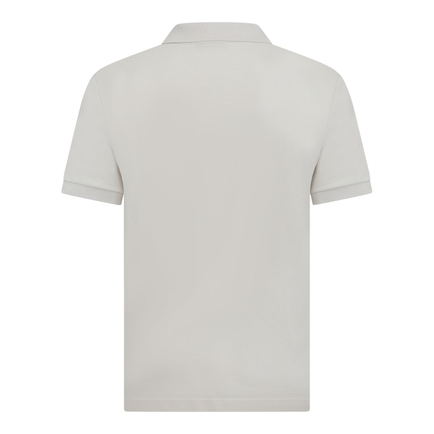 Regular Fit Short Sleeves Polo in Premium Cotton with Rubber Logo - Gisada.com