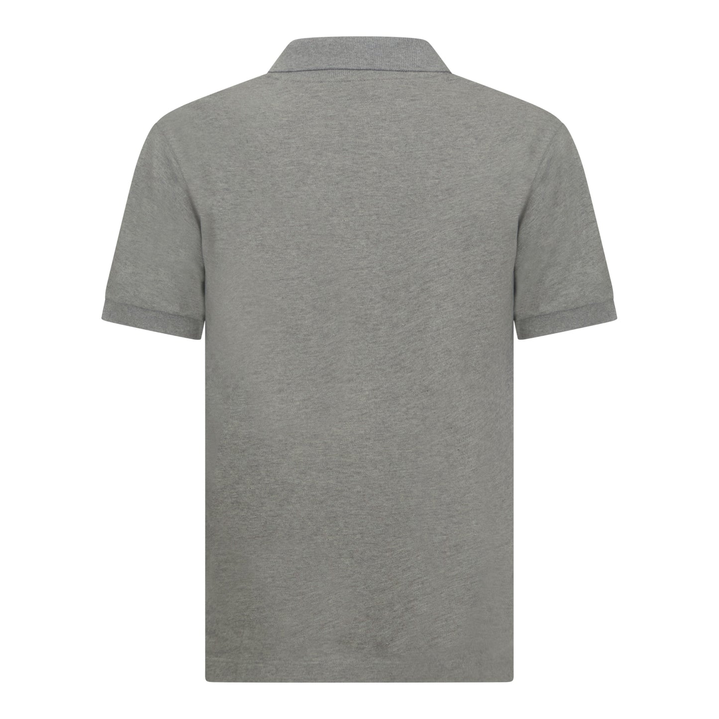 Regular Fit Short Sleeves Polo in Premium Cotton with Rubber Logo - Gisada.com