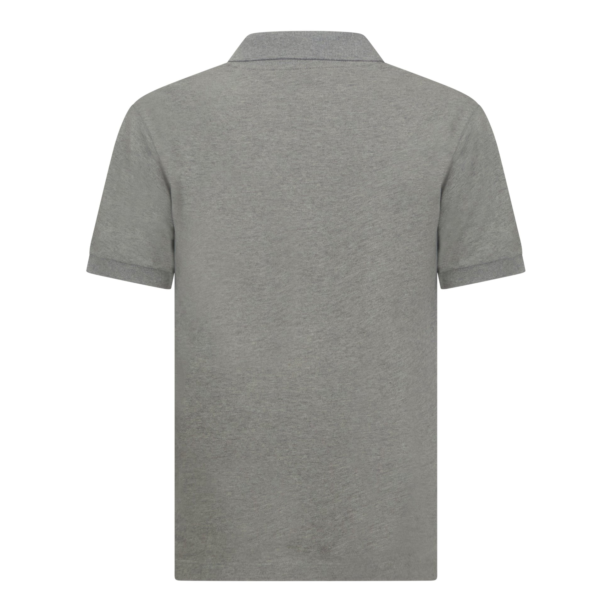 Regular Fit Short Sleeves Polo in Premium Cotton with Rubber Logo - Gisada.com