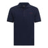 Regular Fit Short Sleeves Polo in Premium Cotton with Rubber Logo - Gisada.com