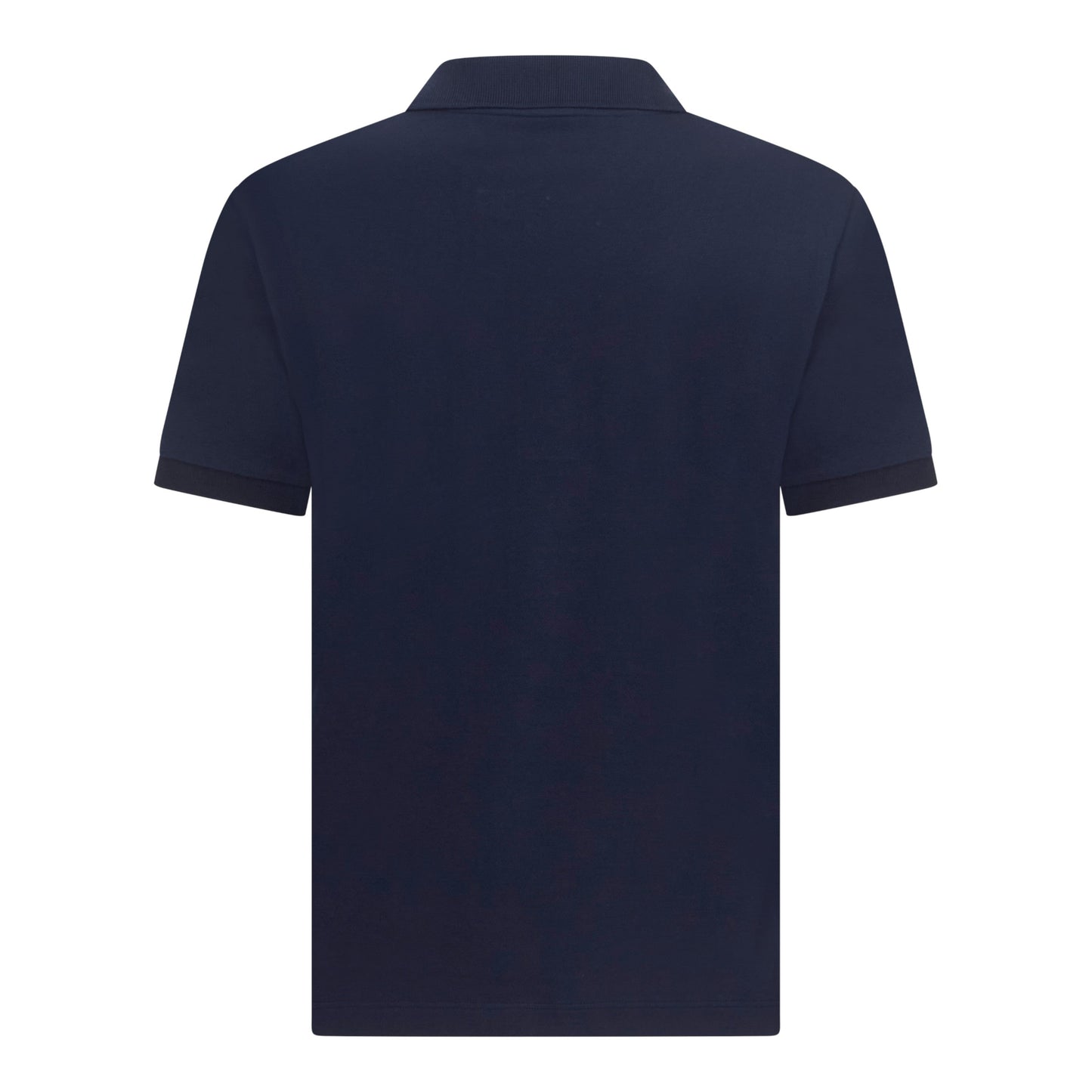 Regular Fit Short Sleeves Polo in Premium Cotton with Rubber Logo - Gisada.com