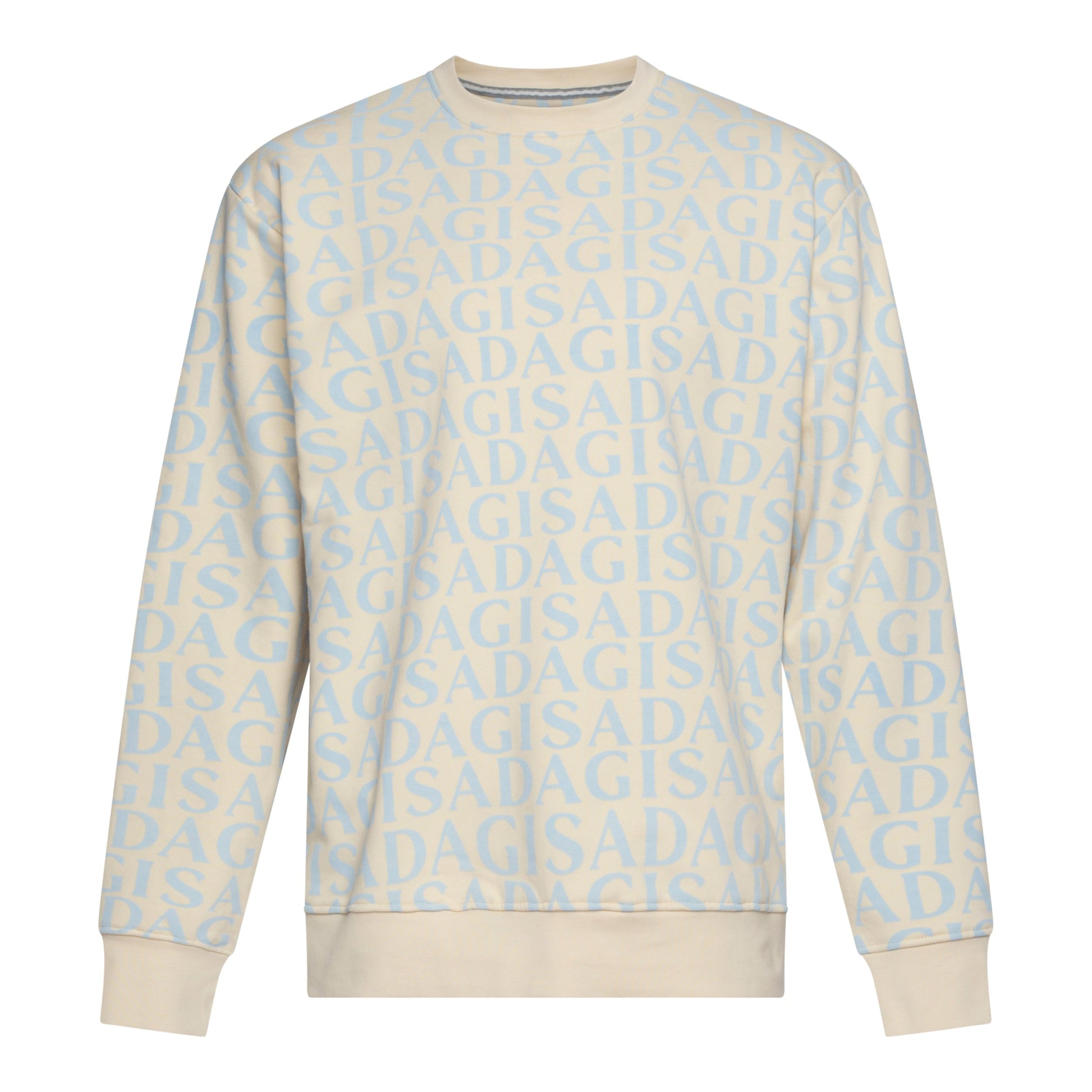 Regular Fit Sweatshirt in Midweight Cotton with Allover Print - Gisada.com