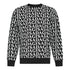 Regular Fit Sweatshirt in Midweight Cotton with Allover Print - Gisada.com
