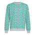 Regular Fit Sweatshirt in Midweight Cotton with Allover Print - Gisada.com