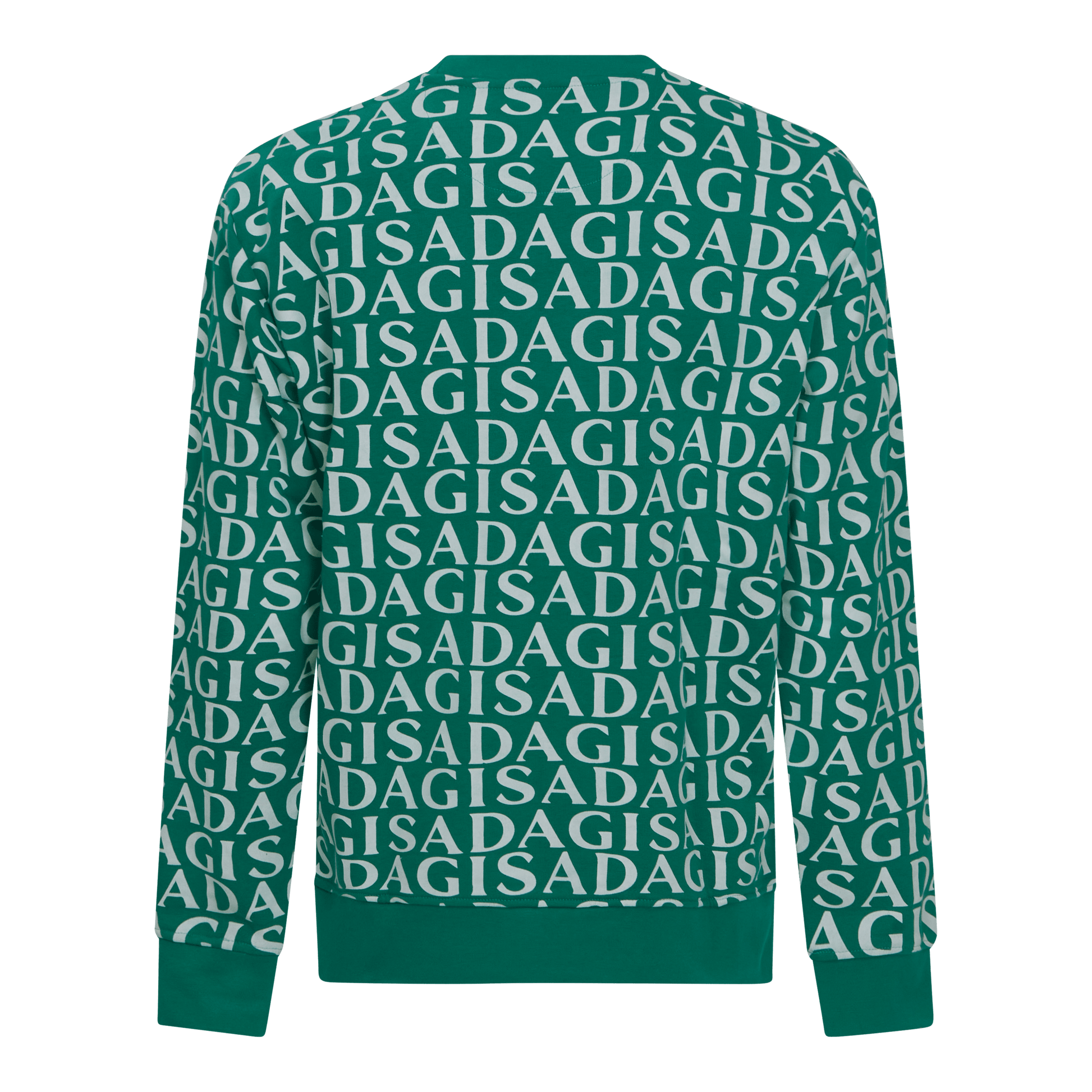 Regular Fit Sweatshirt in Midweight Cotton with Allover Print - Gisada.com