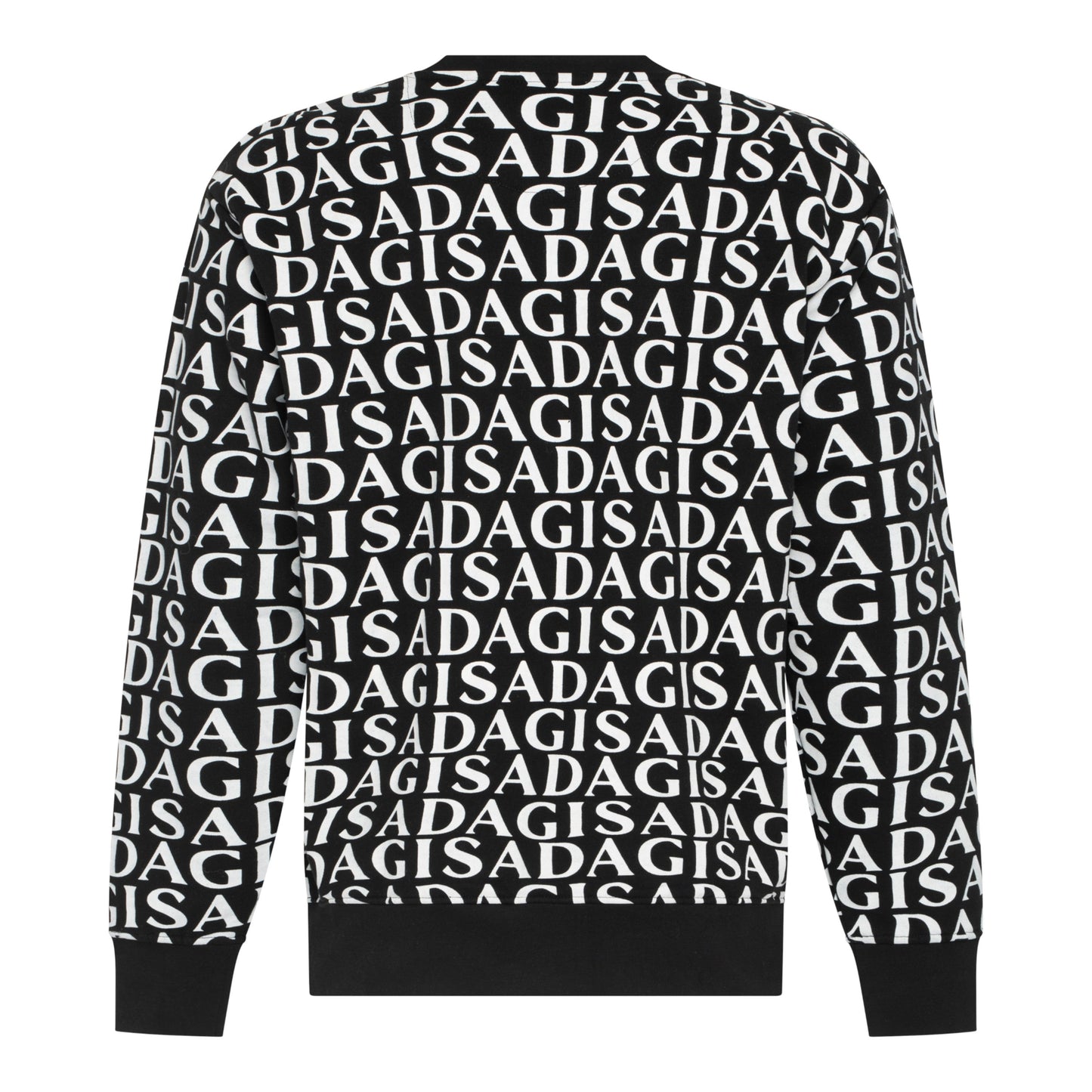 Regular Fit Sweatshirt in Midweight Cotton with Allover Print - Gisada.com