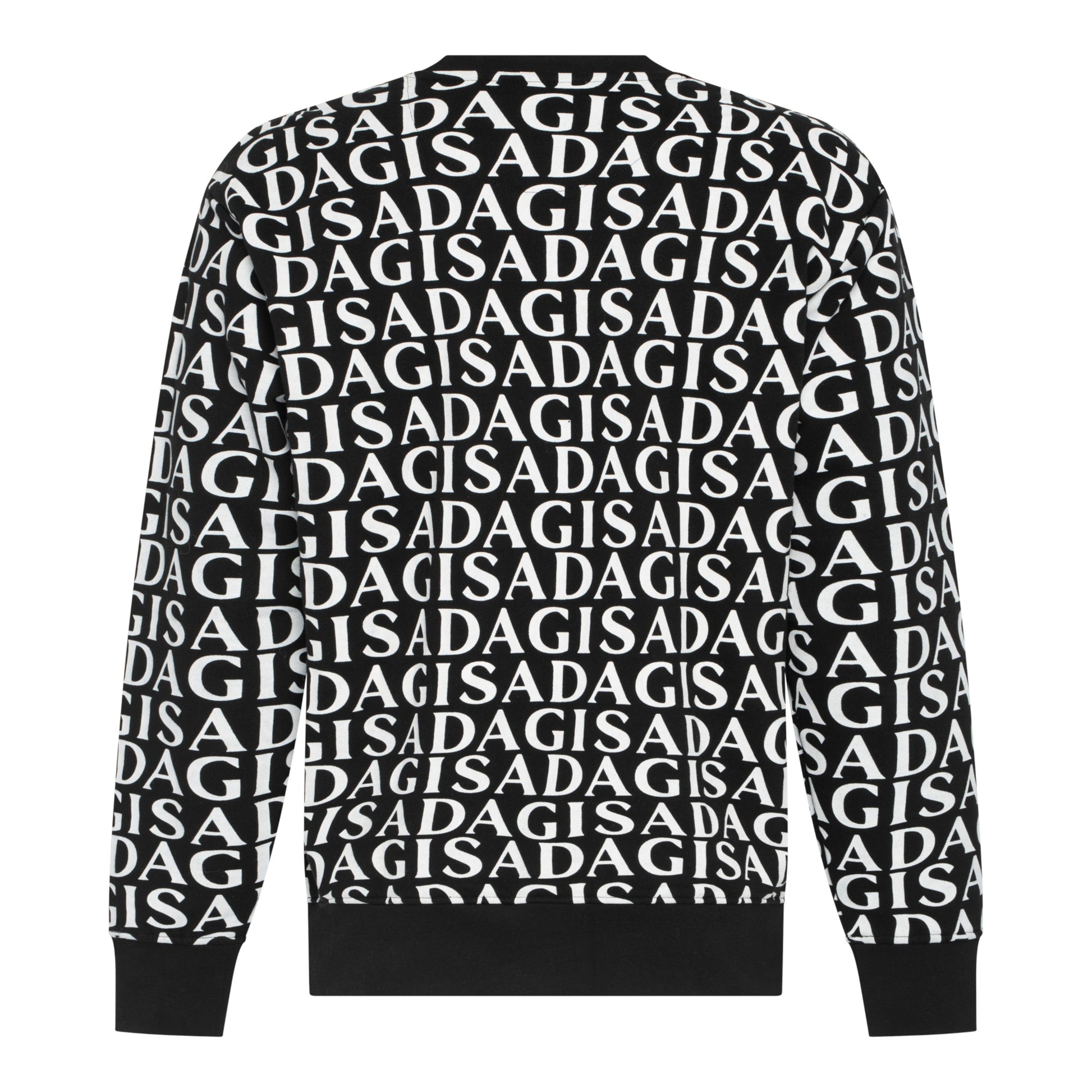 Regular Fit Sweatshirt in Midweight Cotton with Allover Print - Gisada.com