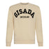 Regular Fit Sweatshirt in Midweight Cotton with Flock Print - Gisada.com
