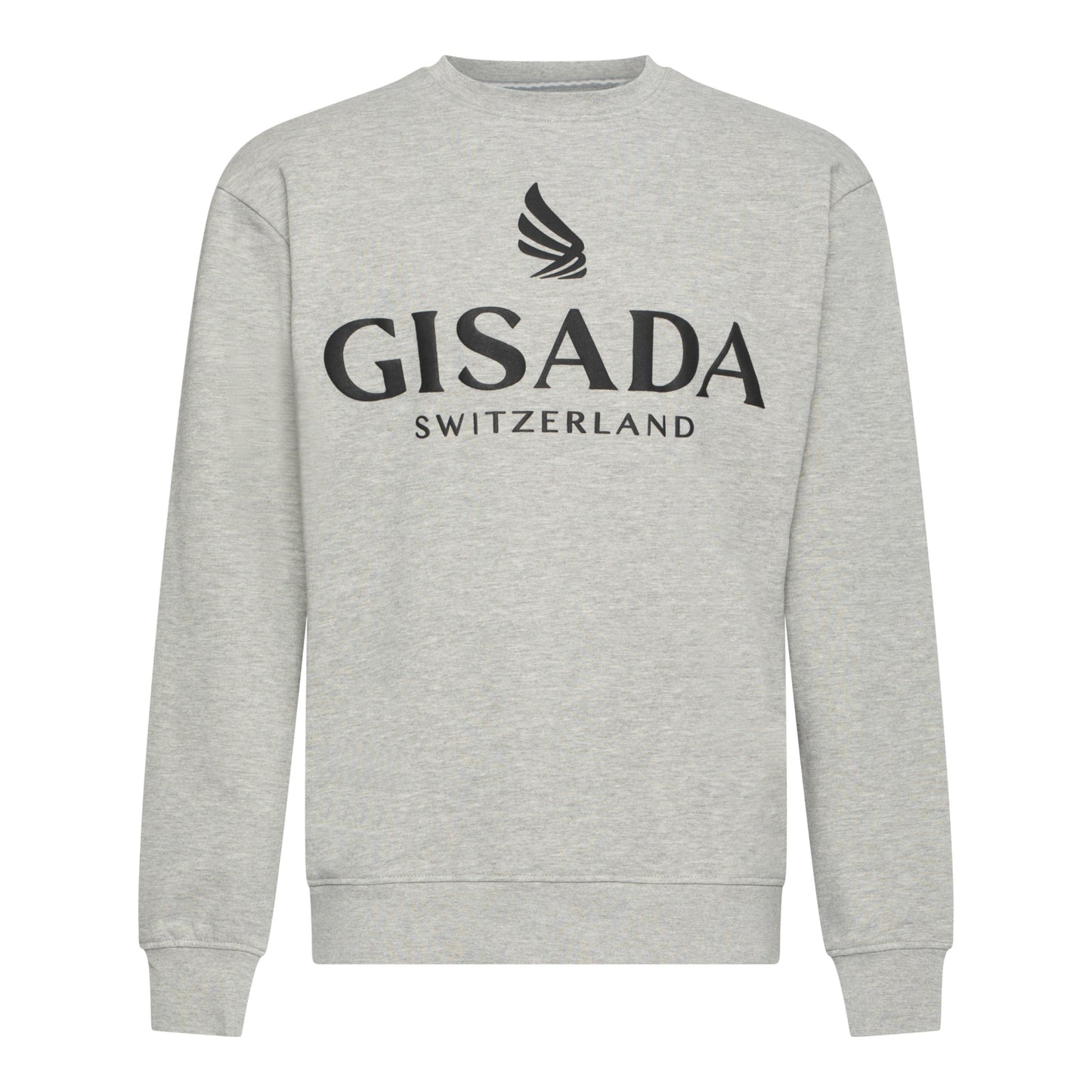 Regular Fit Sweatshirt in Midweight Cotton with Logo Puff Print - Gisada.com