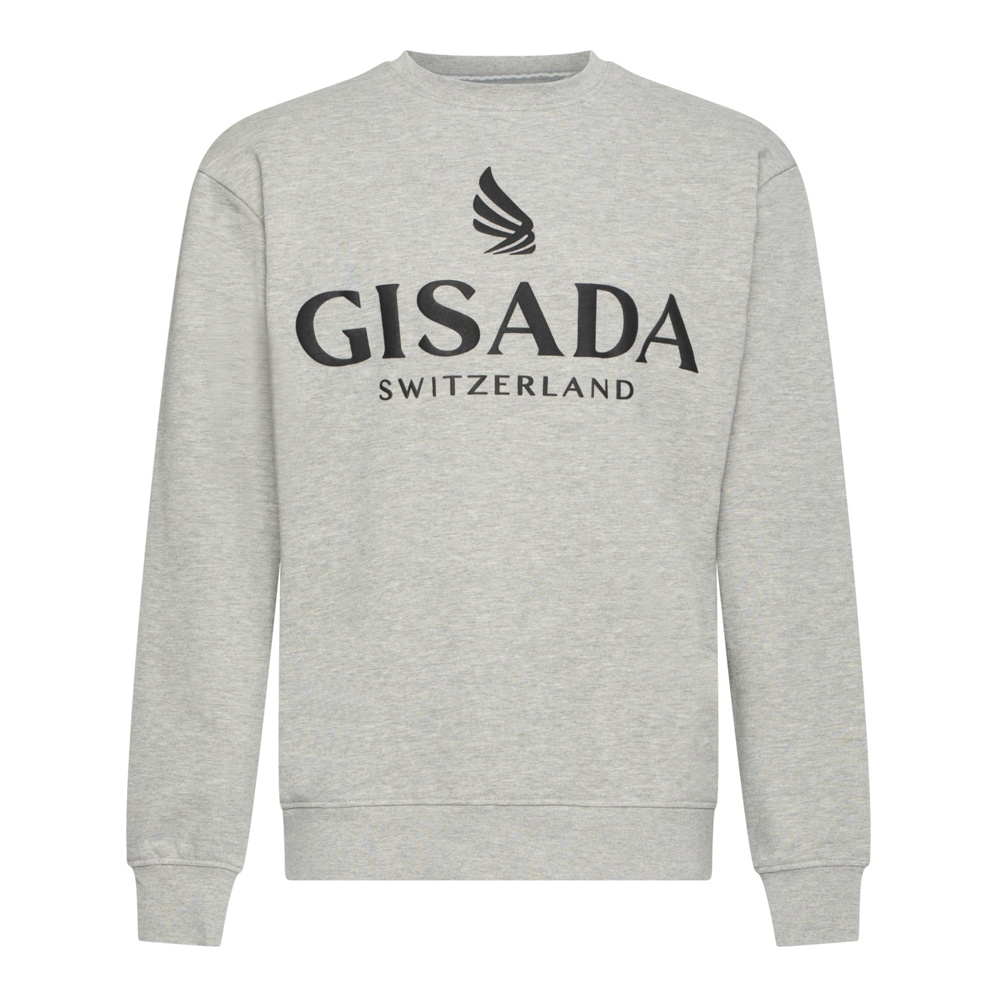 Regular Fit Sweatshirt in Midweight Cotton with Logo Puff Print - Gisada.com