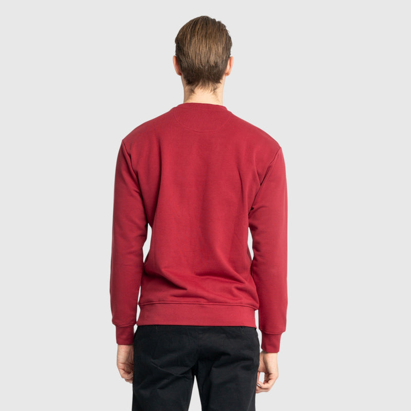 Regular Fit Sweatshirt in Midweight Cotton with Puff Print - Gisada.com