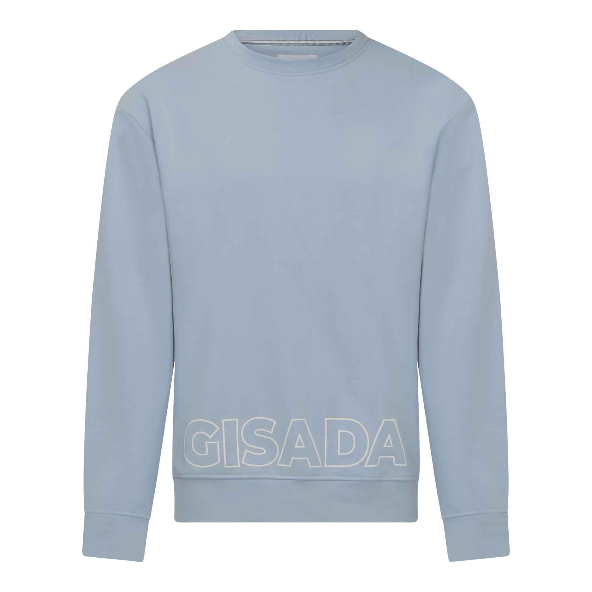 Regular Fit Sweatshirt in Midweight Cotton with Puff Print - Gisada.com