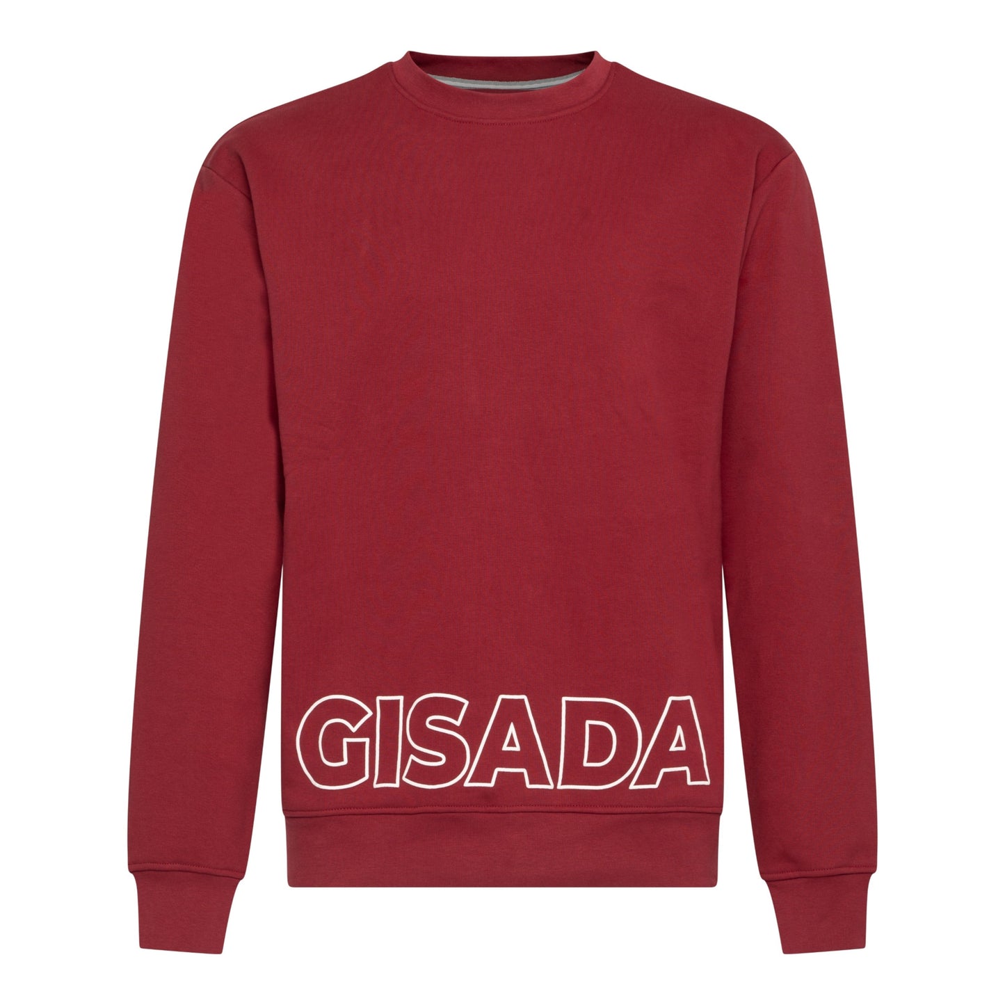 Regular Fit Sweatshirt in Midweight Cotton with Puff Print - Gisada.com