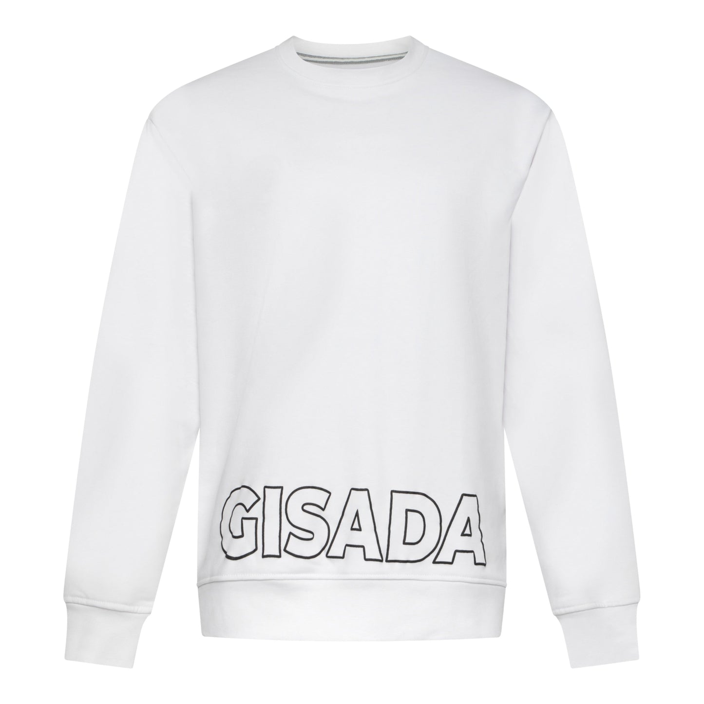 Regular Fit Sweatshirt in Midweight Cotton with Puff Print - Gisada.com