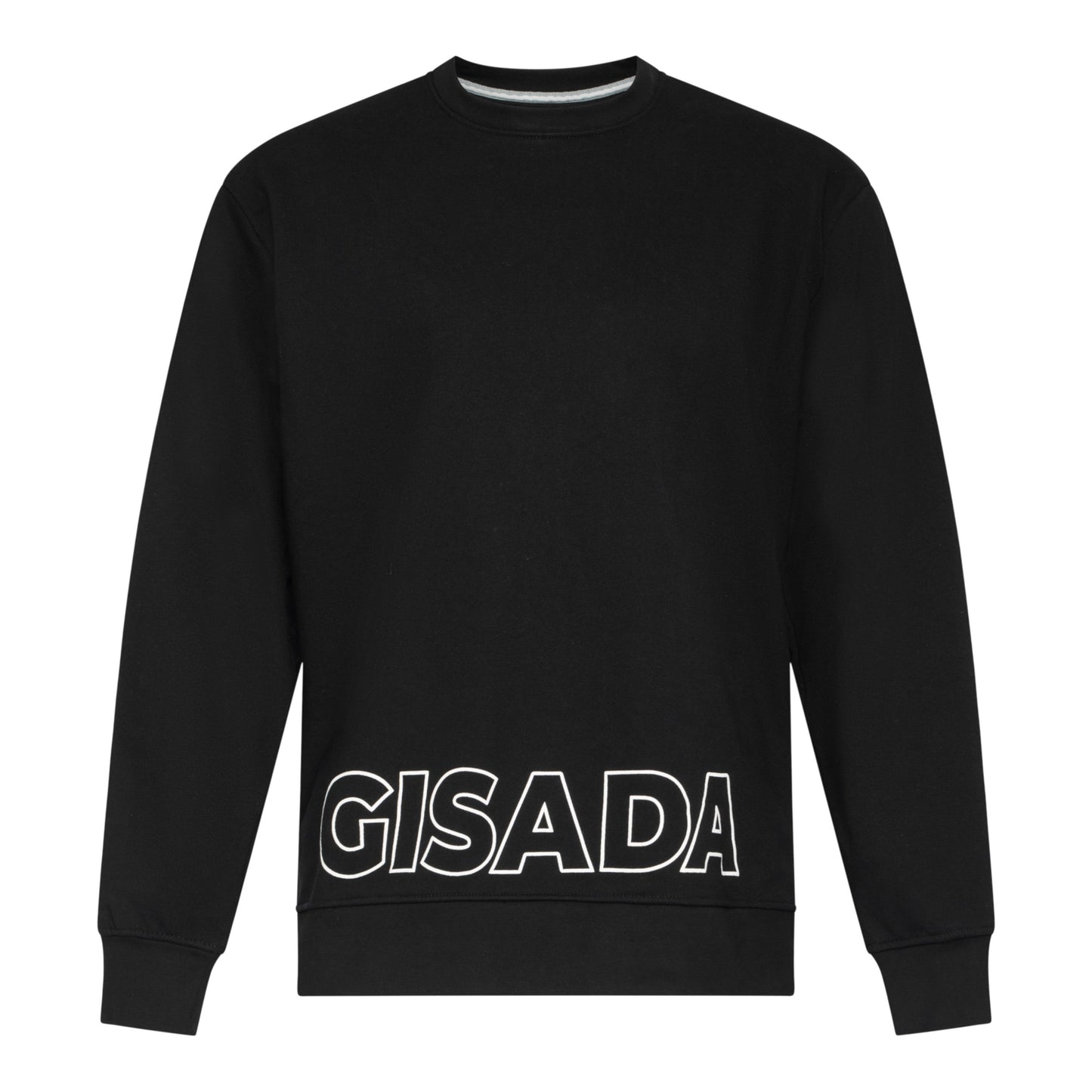 Regular Fit Sweatshirt in Midweight Cotton with Puff Print - Gisada.com