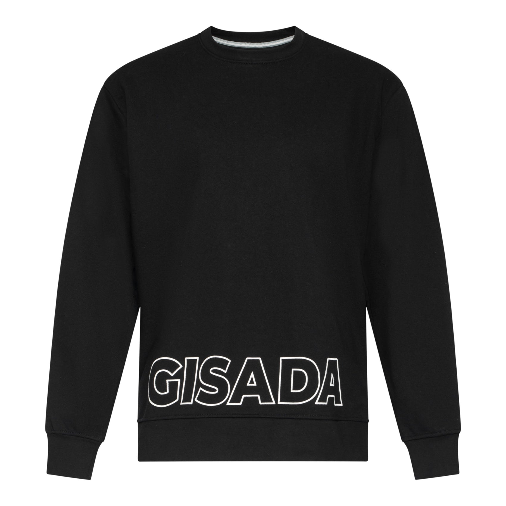 Regular Fit Sweatshirt in Midweight Cotton with Puff Print - Gisada.com