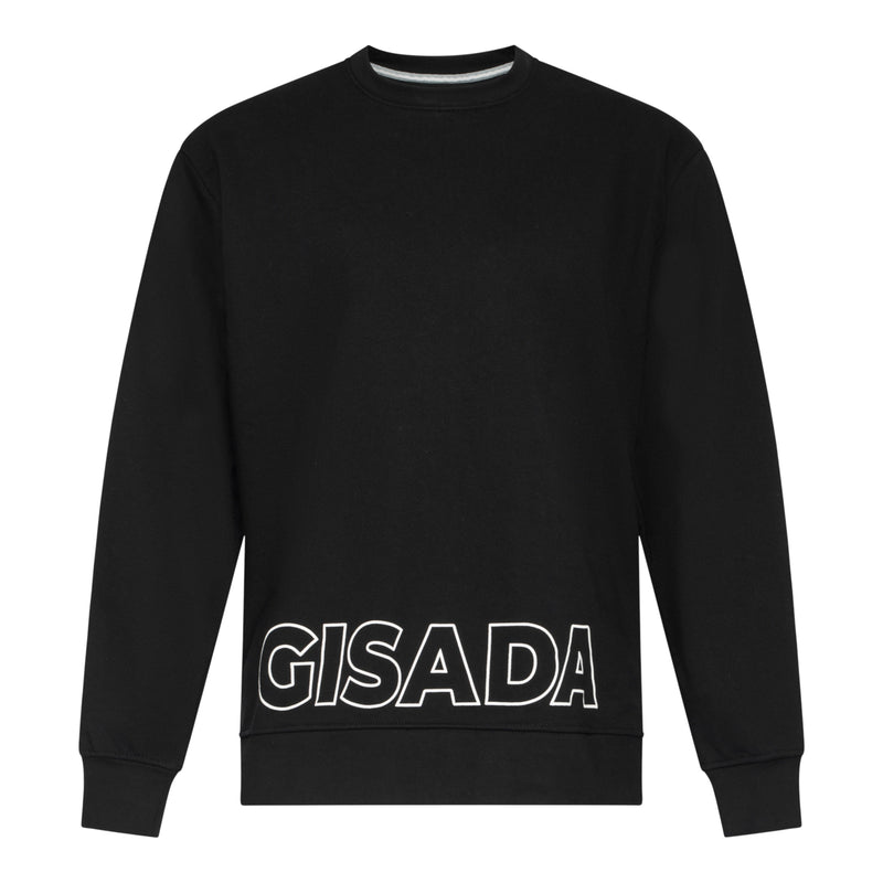 Regular Fit Sweatshirt in Midweight Cotton with Puff Print - Gisada.com
