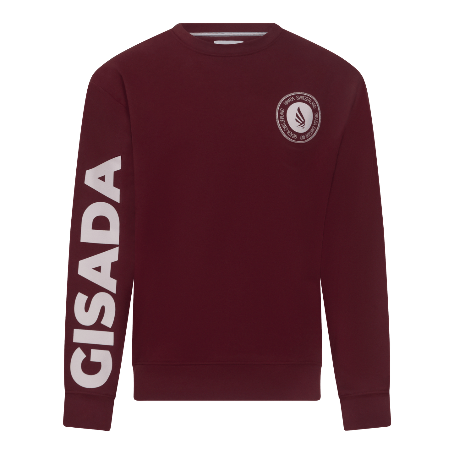 Regular Fit Sweatshirt in Midweight Cotton with Silicon Print - Gisada.com