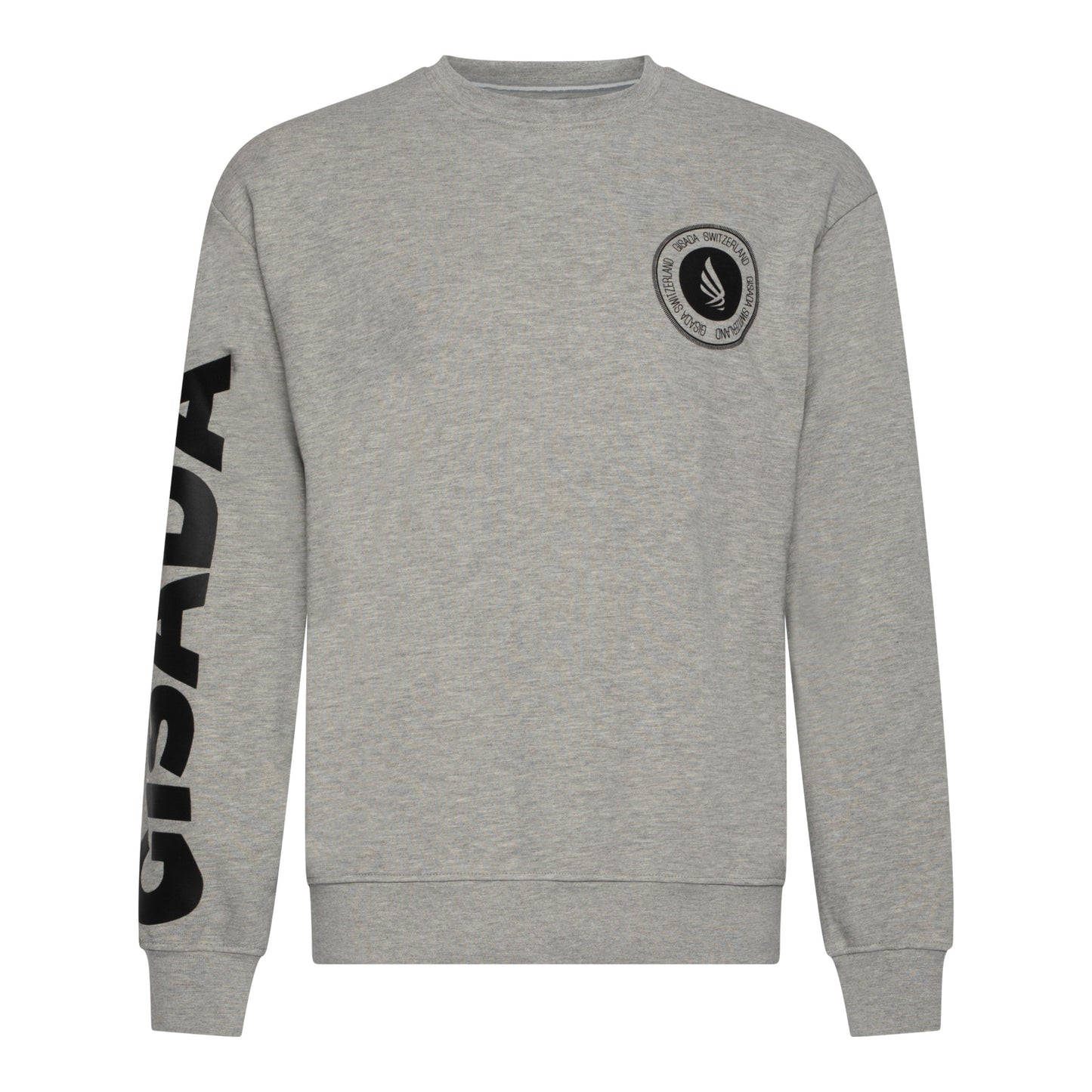 Regular Fit Sweatshirt in Midweight Cotton with Silicon Print - Gisada.com