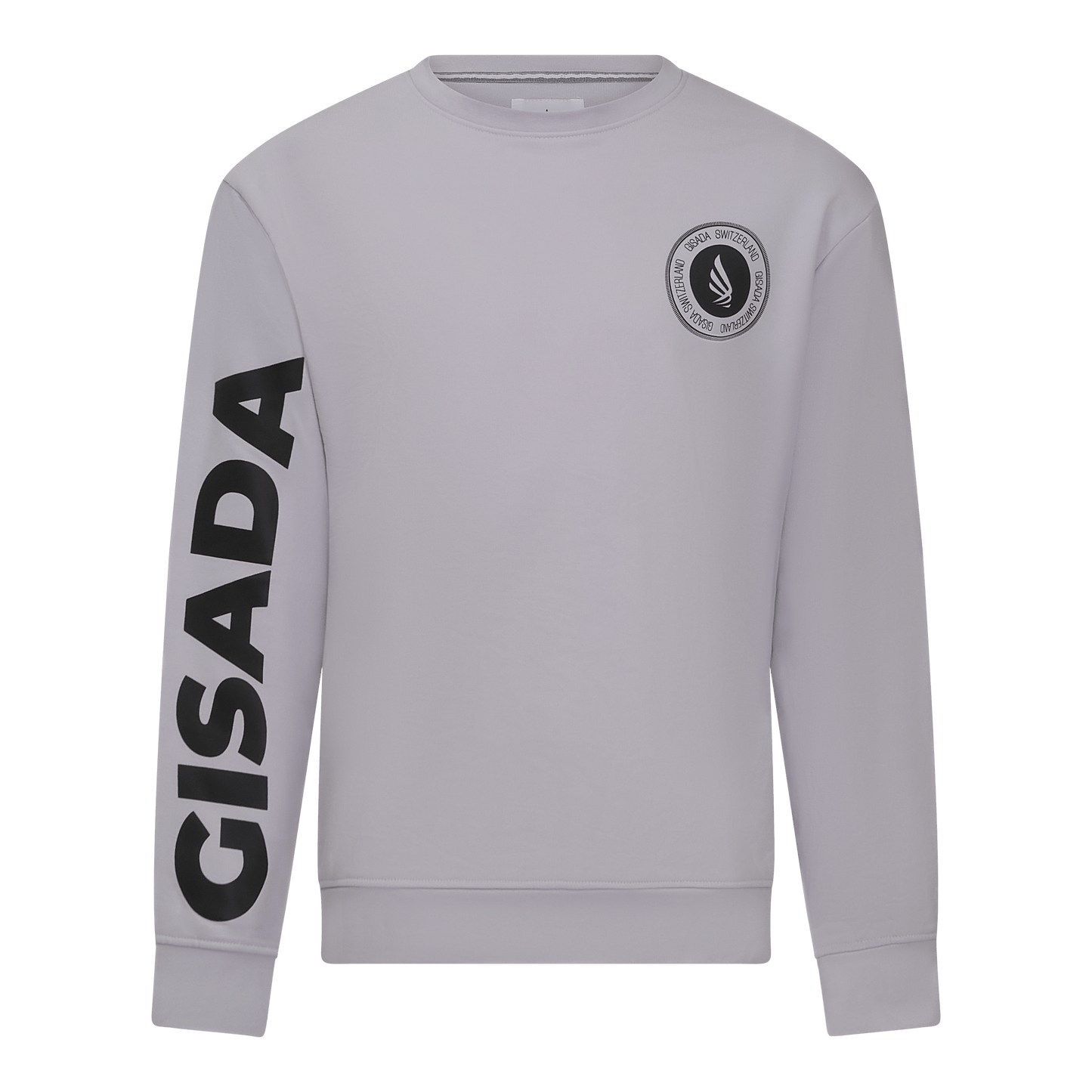 Regular Fit Sweatshirt in Midweight Cotton with Silicon Print - Gisada.com