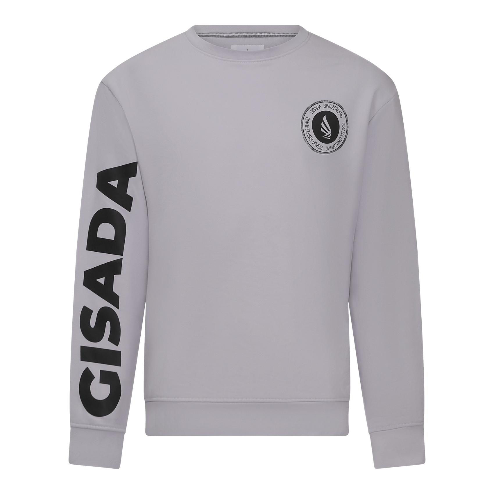 Regular Fit Sweatshirt in Midweight Cotton with Silicon Print - Gisada.com