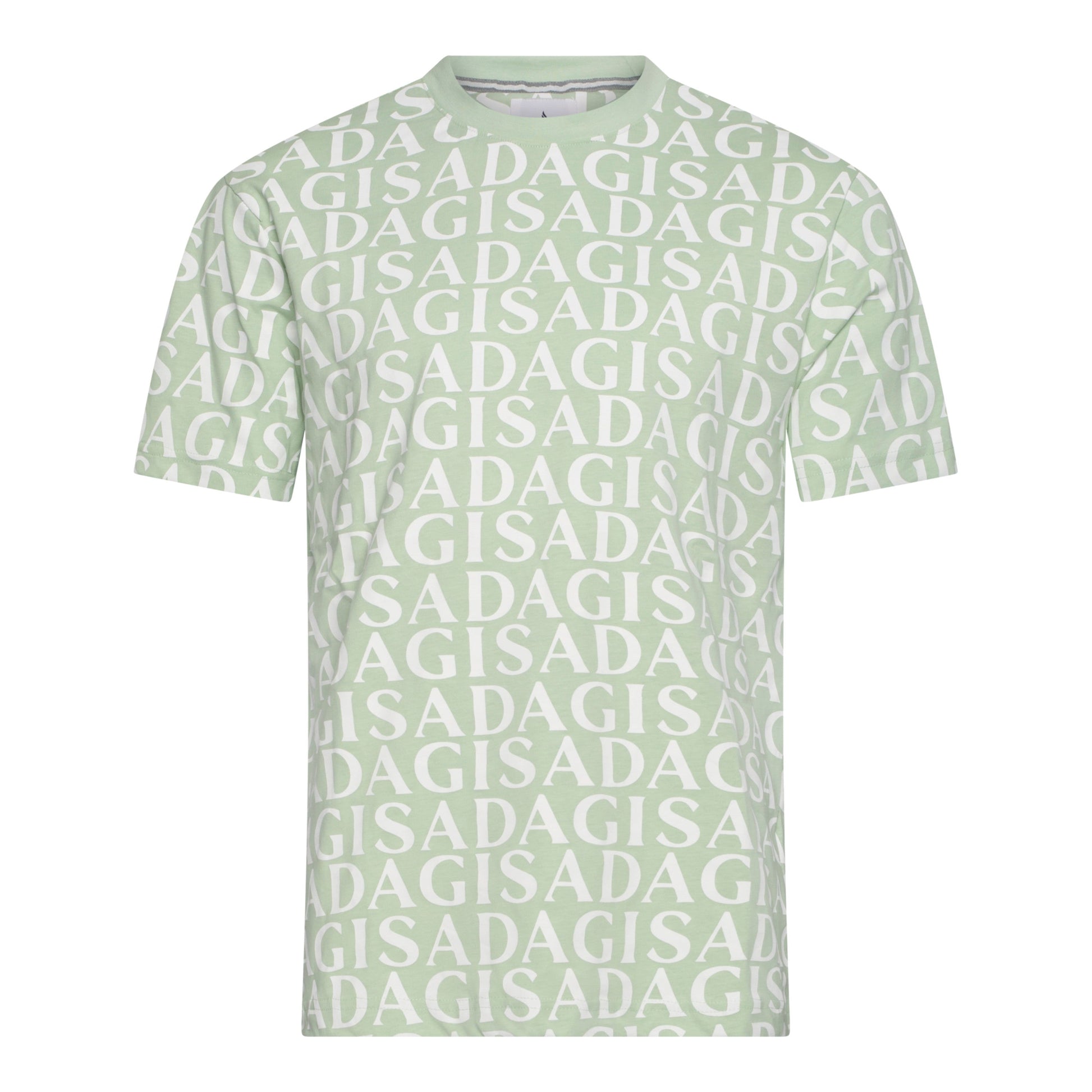 Regular Fit T-Shirt in Jersey Cotton Allover Print - Gisada.com