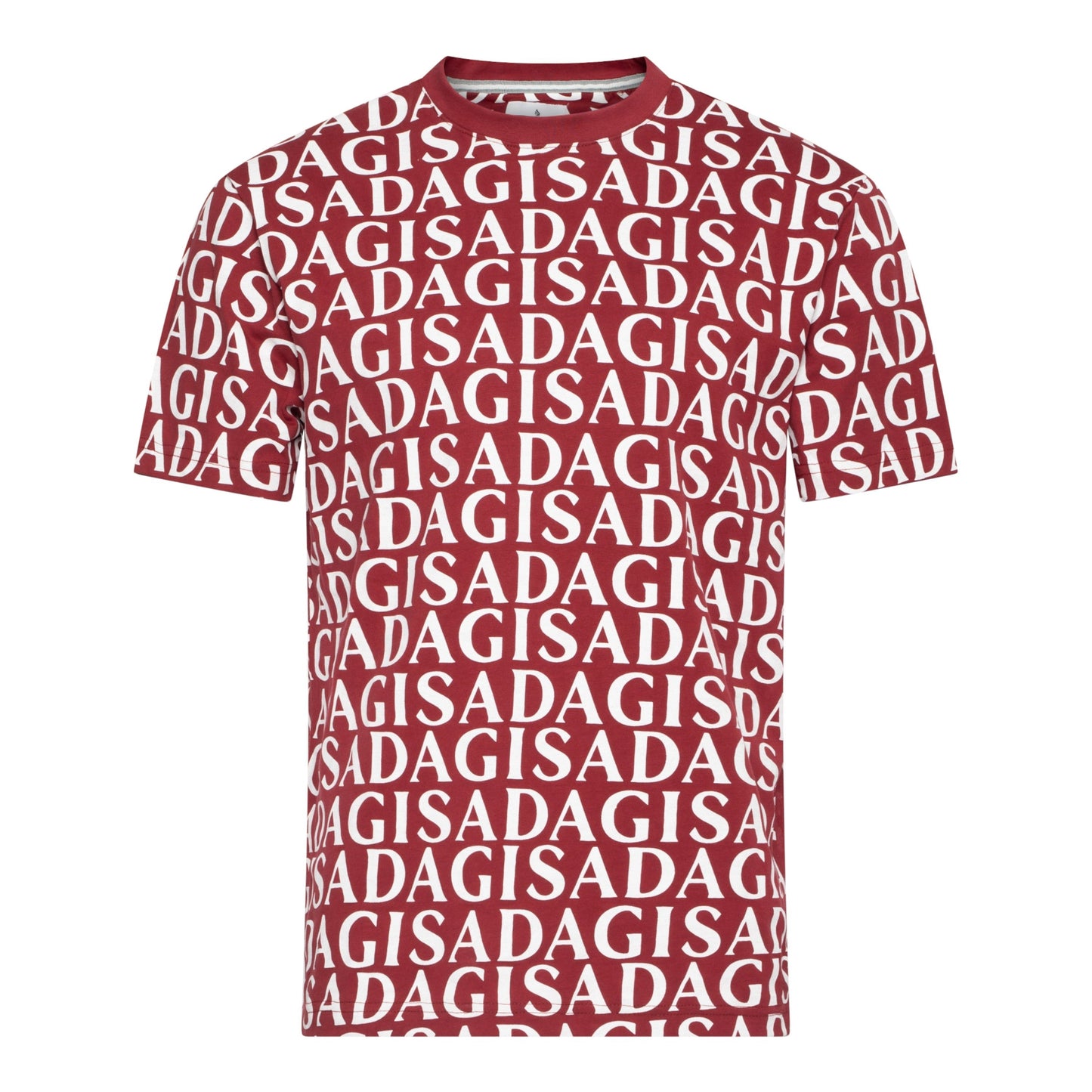 Regular Fit T-Shirt in Jersey Cotton Allover Print - Gisada.com