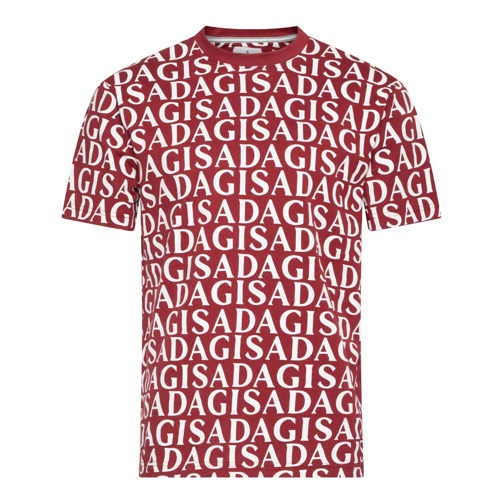 Regular Fit T-Shirt in Jersey Cotton Allover Print - Gisada.com