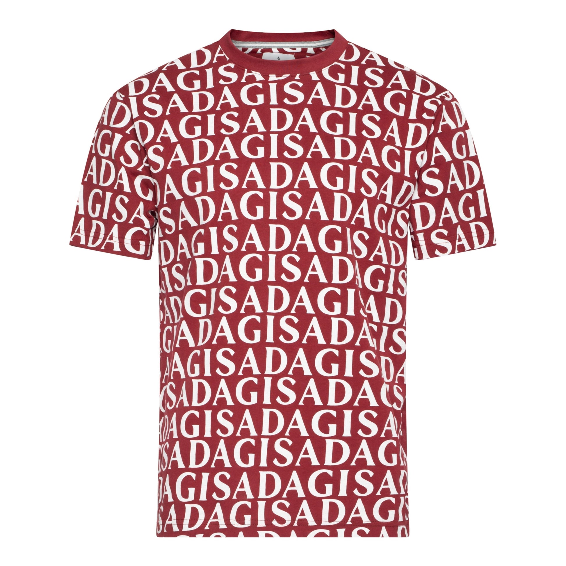 Regular Fit T-Shirt in Jersey Cotton Allover Print - Gisada.com