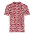 Regular Fit T-Shirt in Jersey Cotton Allover Print - Gisada.com
