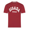 Regular Fit T-Shirt in Jersey Cotton with College Puff Print - Gisada.com