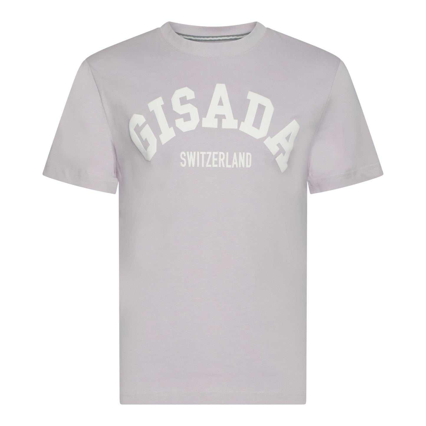 Regular Fit T-Shirt in Jersey Cotton with College Puff Print - Gisada.com