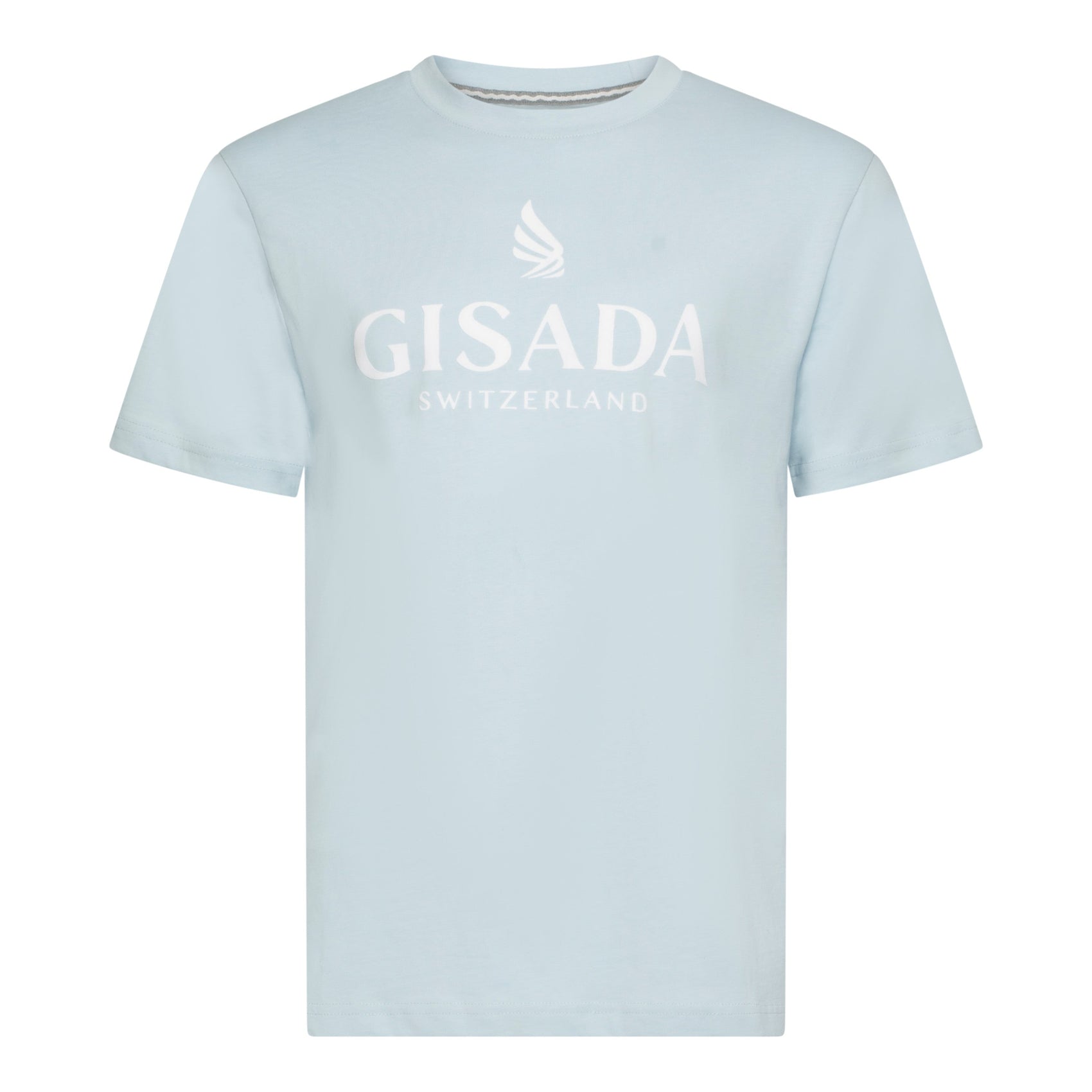 Regular Fit T-Shirt in Jersey Cotton with Flock Logo - Gisada.com